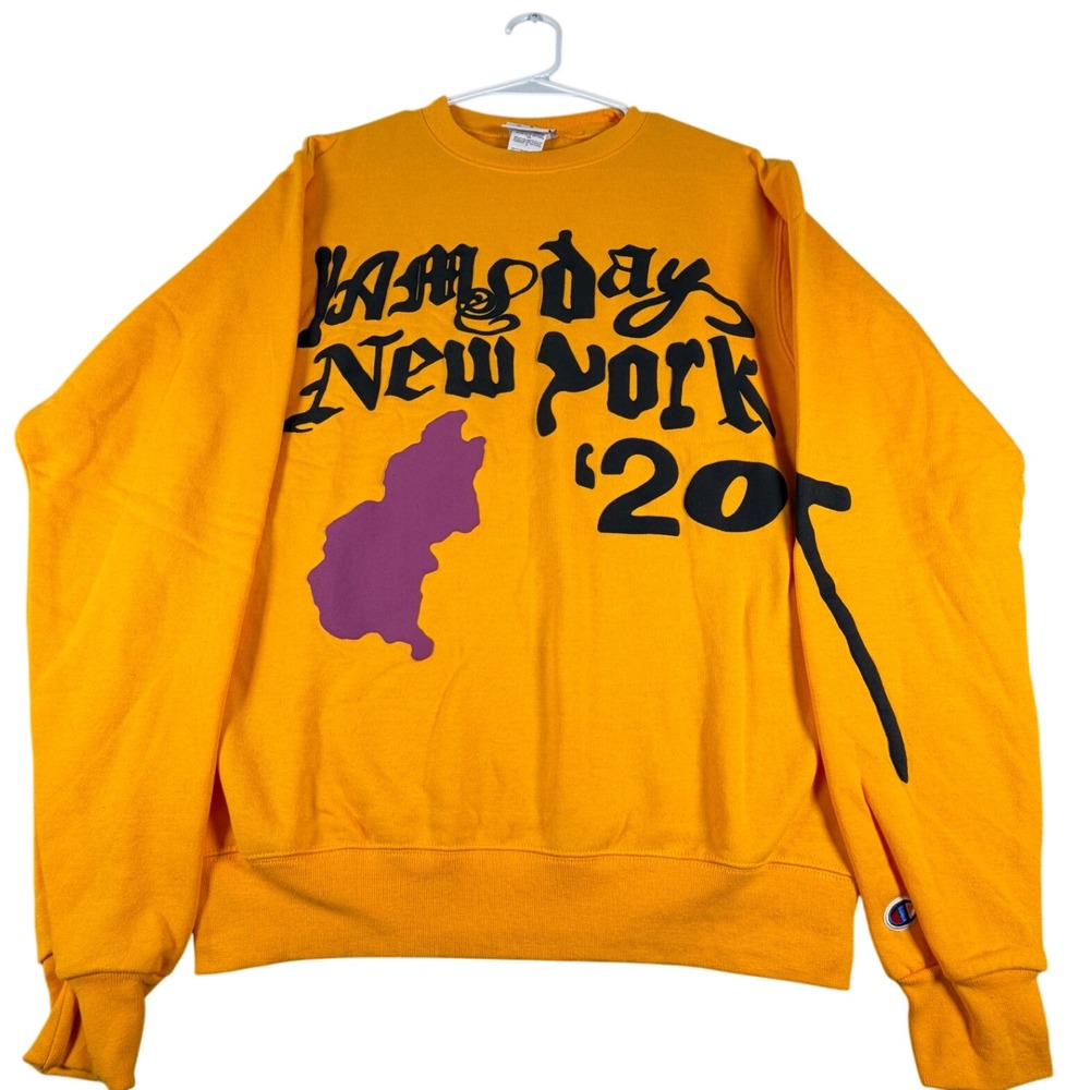 CPFM x Yams Day RIP In Loving Memory Crewneck Yellow Small NWOT Champion